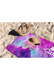 Mijölnir Toalla de Playa Never Give Up 90, Microfilamento, 90x150cm, Multicolor